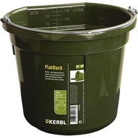 Produktbild von Kerbl FlatBack Futter- und Wassereimer für Pferde aus Kunststoff in Grün 20l - 20 l