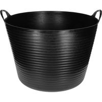 Produktbild von Kerbl FlexBag Futtereimer und Trog aus Kunststoff Schwarz 42 Liter - 42 l