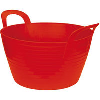 Produktbild von Kerbl FlexBag Kunststofftrog Futtereimer 28 l Rot - 28 l