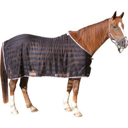 Produktbild von Kerbl Fliegen- und Abschwitzdecke PPsoft Schwarz/Grau 155/205 cm