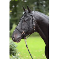 Produktbild von Kerbl Fliegenfransenband mit Klettverschluss für Pferde Schwarz Pony