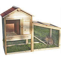 Produktbild von Kerbl Freetime Nagerstall aus Holz für Kaninchen und Meerschweinchen 140 x 65 x 100 cm