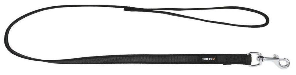 Kerbl Führleine Antislip gummiert schwarz 100cm wasserabweisend - 100 cm – Bild 1 von 1