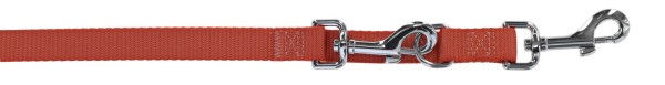 Kerbl Führleine Miami aus Nylon wasserabweisend 200 cm Rot Braun – Bild 1 von 3