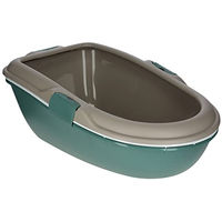 Produktbild von Kerbl Furba Jumbo Katzentoilette mit Reinigungssieb aus Kunststoff in Grün/Grau