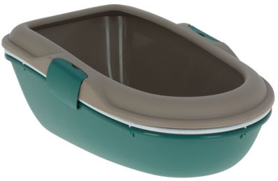 Kerbl Furba Katzentoilette als offene Schalentoilette aus Kunststoff mit Reinigungssieb – Bild 1 von 11
