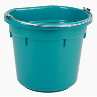 Produktbild von Kerbl Futter- und Wassereimer Flat Back aus Kunststoff in Türkis ca. 20 L - 20 l