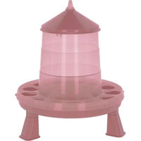 Produktbild von Kerbl Futterautomat für Geflügel mit Standfüßen aus Kunststoff in Rosa 2,4 L