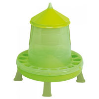 Produktbild von Kerbl Futterautomat für Geflügel und Enten mit Standfüßen aus Kunststoff in Grün 9,6l/8kg - 9,6 l