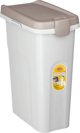 Kerbl Futtercontainer luftdichter Trockenfutterbehälter für Tierfutter 40 Liter braun/weiß - 40 l – Bild 1 von 1