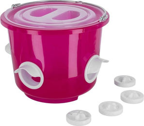 Kerbl Futtereimer für Geflügel aus Kunststoff Rosa 12 l – Bild 1 von 2