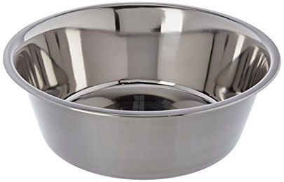 Kerbl Futternapf und Wassernapf aus Edelstahl in Silber Größe M - 4 l – Bild 1 von 2