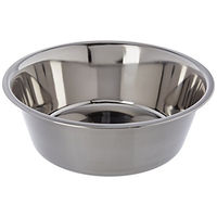 Produktbild von Kerbl Futternapf und Wassernapf aus Edelstahl in Silber Größe M - 4 l