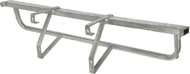Produktbild von Kerbl Futternapfhalter aus Metall lang verzinkt in Silber