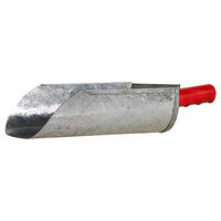 Produktbild von Kerbl Futterschaufel aus verzinktem Metall mit Kunststoffstiel Silber 2L - 2 l