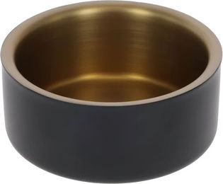 Produktbild von Kerbl Futterschüssel aus Edelstahl in Gold oder Schwarz