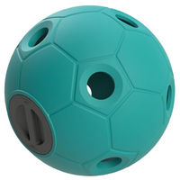 Produktbild von Kerbl Futterspielball Soccer für Pferde aus Kunststoff in Türkis - 3 kg