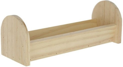 Kerbl Futtertrog aus Holz für Nager Natur 550 ml - 0,55 l – Bild 1 von 6