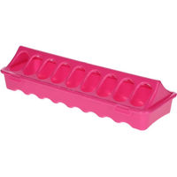 Produktbild von Kerbl Futtertrog für Hühner aus Kunststoff in Rosa