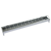 Produktbild von Kerbl Futtertrog für Hühner und Küken verzinkt 50 cm
