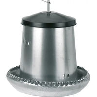 Produktbild von Kerbl Futtertrog für Hühner verzinktes Metall unmontiert