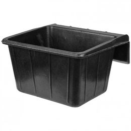 Kerbl Futtertrog zum Einhängen aus Gummi Schwarz 20 l – Bild 1 von 5