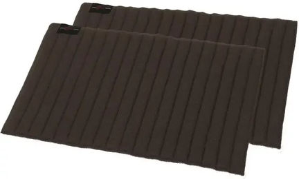 Kerbl Gamaschen Flanell für Pferde in Schwarz und Braun – Bild 1 von 1