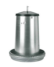 Kerbl Geflügel-Futterautomat aus verzinktem Metall für Hühner und Küken - 18 l – Bild 1 von 4