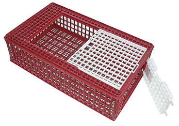 Kerbl Geflügel-Transportbox aus Kunststoff in Rot Größe L – Bild 1 von 2