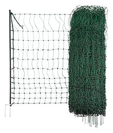 Kerbl Geflügelnetz elektrifizierbar grün 15 m x 106 cm mit Doppelspitze – Bild 1 von 9