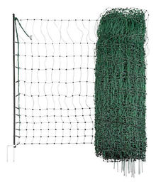 Kerbl Geflügelnetz PoultryNet elektrifizierbar grün 50 m x 106 cm für Hühner und Puten – Bild 1 von 12