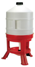 Kerbl Geflügeltränke aus Kunststoff für Hühner Enten und Puten 30 Liter in Rot - 30 l – Bild 1 von 8