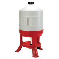 Produktbild von Kerbl Geflügeltränke aus Kunststoff für Hühner Enten und Puten 30 Liter in Rot - 30 l