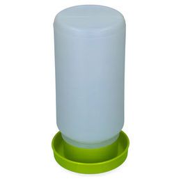 Kerbl Geflügeltränke aus Kunststoff für Wachteln und Hühner Weiß-Grün - 2 x 1 l – Bild 1 von 10