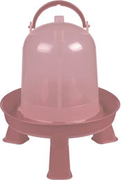 Kerbl Geflügeltränke aus Kunststoff in Rosa Transparent für Hühner Enten und Wachteln – Bild 1 von 2