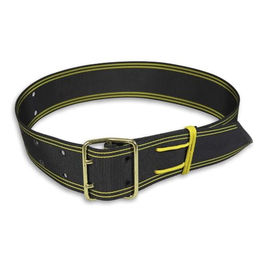 Kerbl Glockenriemen PE aus Polyester mit 2 Dorne und Schnur Schwarz-Gelb 50mm x 110cm – Bild 1 von 2