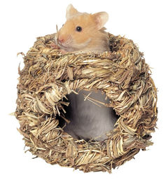 Kerbl Grasnest für Hamster und Mäuse aus getrocknetem Gras als natürlicher Unterschlupf – Bild 1 von 3