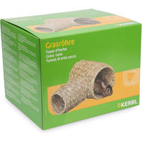 Produktbild von Kerbl Grasröhre Tunnel aus Naturgras für Chinchilla, Frettchen und Kaninchen 2-teilig