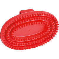 Produktbild von Kerbl Gummistriegel oval aus Hartgummi in Rot - 1 Stk.