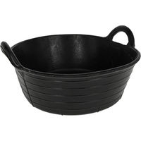 Produktbild von Kerbl Gummitrog Futtertrog Schwarz 20 l - 20 l