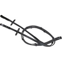 Produktbild von Kerbl Gurtzügel für Pferde mit Lederenden in Schwarz 280 cm für Warmblut