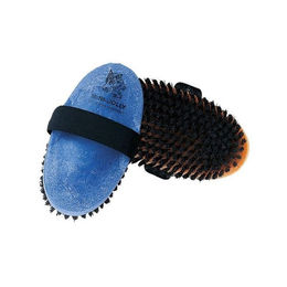 Kerbl Haas Mini Dolly Pferdebürste aus Kunstharz in Blau – Bild 1 von 3