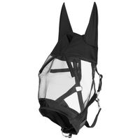 Produktbild von Kerbl Halfter mit integrierter Fliegenschutzmaske für Ponys aus Lycra in Schwarz