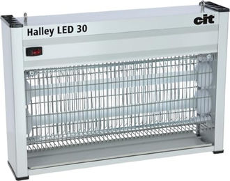 Kerbl Halley LED 30 Elektrische Fliegenklatsche mit Insektenanziehungskraft in Blau – Bild 1 von 4