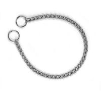 Produktbild von Kerbl Halsband für Hunde aus Metall in Silber 60cm/4mm