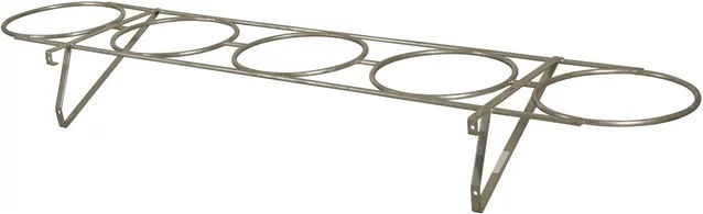 Kerbl Halter für 5 verzinkte Eimer zur Aufbewahrung von konzentrierter Nahrung aus Metall in Grau und Silber – Bild 1 von 1
