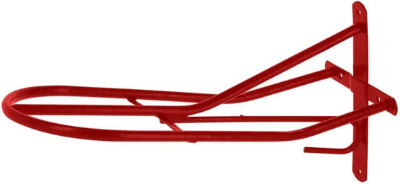 Produktbild von Kerbl Halter für englische Reitsattelpads aus Metall in Rot