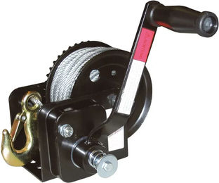 Kerbl Hand-Treidelwinde aus Metall in Silber und Schwarz – Bild 1 von 1