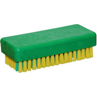 Produktbild von Kerbl Handwaschbürste mit kräftiger Nagelreihe Gelb/Grün