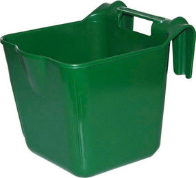 Kerbl HangOn Futtertrog für Pferde aus Kunststoff, grün, 13 Liter - 13 l – Bild 1 von 4